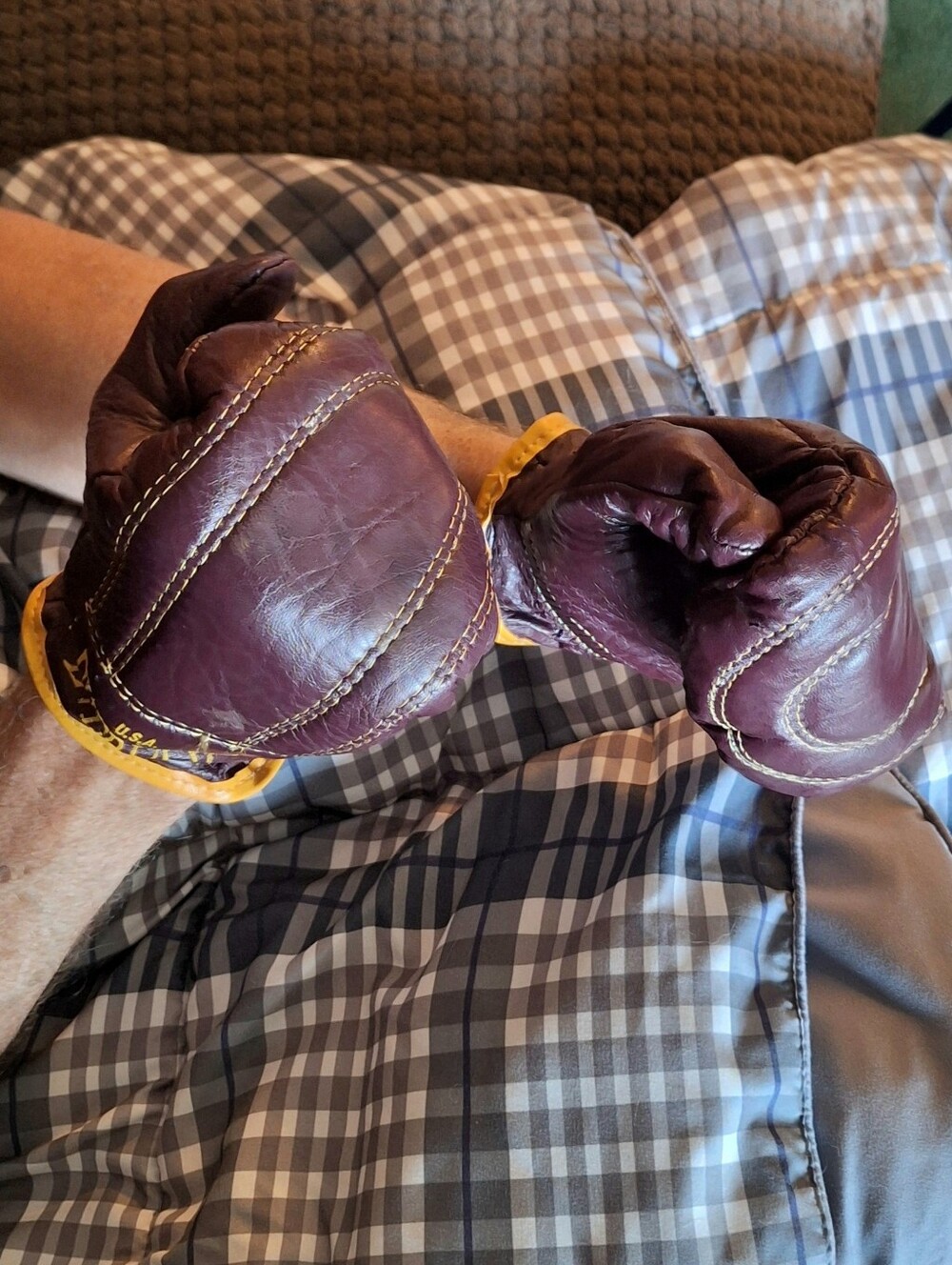 Vintage Everlast Leather Lightweight Speed Bag Training Gloves, Men's Large 🥊